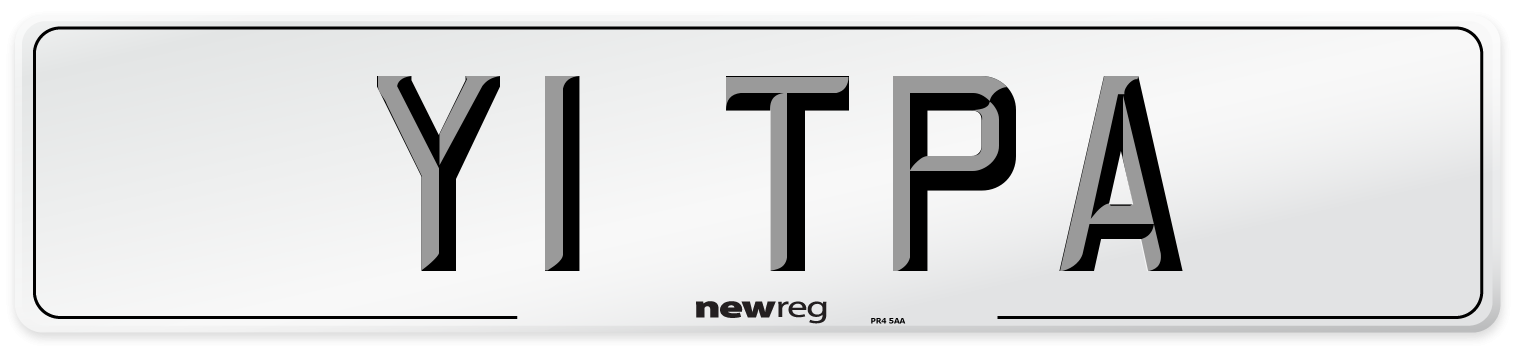 Y1 TPA Number Plate from New Reg